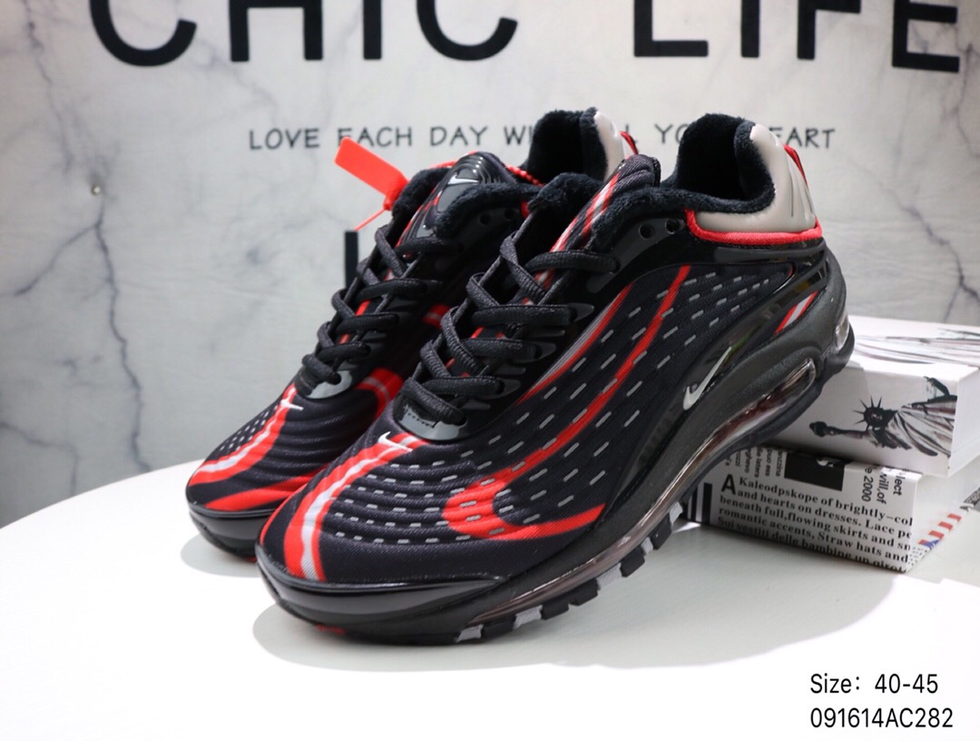 Men Nike Air Max 99 Black Red Running Shoes - Click Image to Close